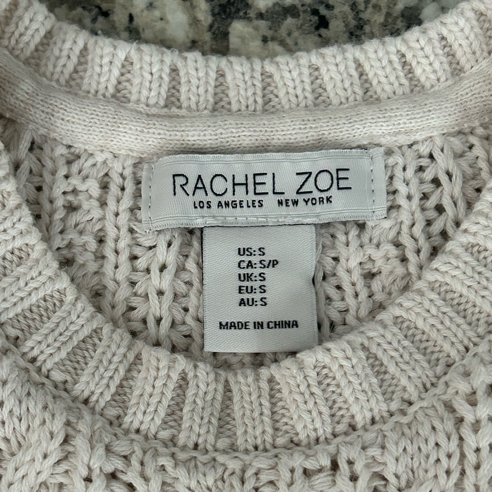 Rachel Zoe Cable Knit Sweater Vest Size S - Picture 6 of 10